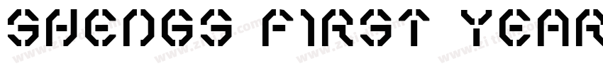 shengs first year字体转换